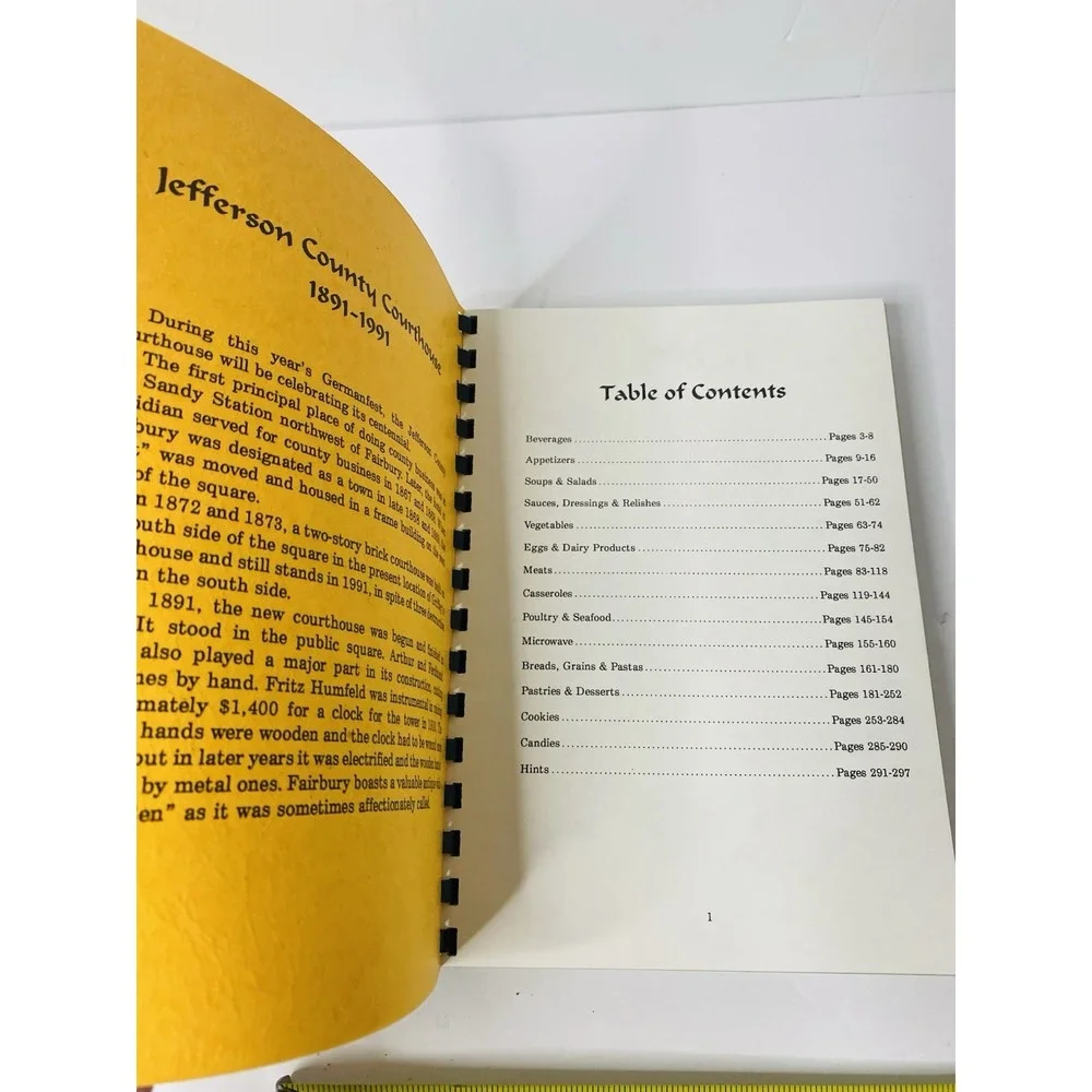 Jefferson County Germanfest‎ Cookbook 1991 Fairbury Nebraska Vintage Recipes